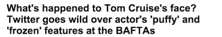 Illustration for article titled Everyone Is Confused About Tom Cruise's Face
